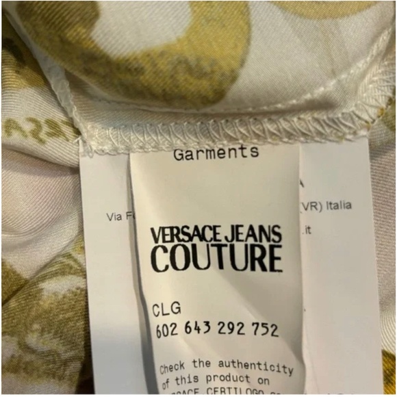 Versace Gold hibiscus vescoca shirt - Picture 6 of 8